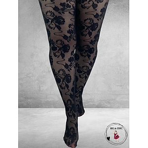 Pamela Mann Panty Zwart  FLEUR LACE 